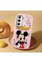 Realme C65 Compatible Case Camera Protector Pink Silicone Couple Phone Case with Character Pattern - 2
