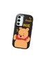 Samsung Galaxy S23 Fe Compatible Case Camera Protector Black Silicone Couple Phone Case with Bear Pattern - 3