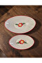 Kase Gondol Snack & Presentation Plate 2 Pieces Gül - 3