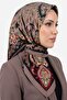 Women's Mink Authentic Shawl Patterned Stitched Writing Cotton Cheesecloth Scarf
