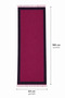 180X64 cm Double-Sided Silk Blend Shawl with Tassels Lightweight Soft Daily and Special Occasion Women's Shawl - 3