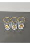 3-Piece Coffee Water Glass with Daisy Figure - 4