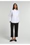 Regular Fit High Waist Wide Leg Women's Anthracite Trousers - 3