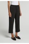 Regular Fit High Waist Wide Leg Women's Anthracite Trousers - 4