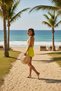 Women's Highlighter Shorts and Tie-Waist and Neck Bikini Set - 4