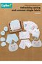 18 PCS Newborn Baby Gifts Set, Newborn Layette Gift Set, Baby Clothes Accessories Set for Boys and Girls, Premium Cotton, Perfect Gift Box for Spring Summer Autumn Winter Four Seasons - 3