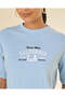 Women Blue Embellished T-Shirt - 4