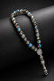 Labradorite Natural Stone Prayer Beads and Bracelet Set Medium Size Men's Premium Design - 8