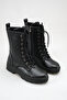 Lace-Up Zipper Detailed Long Women's Boots R15D106 - 2