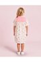 Girls Pink And Ivory Printed Dress - 4