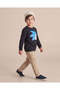 Boys Charcoal Sonic Graphic Sweatshirt - 2