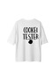 Men's Oversize Graphic Printed Cookie Tester Humorous Design Short Sleeve Relaxed Fit Casual T-Shirt - 2