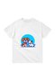 Children's T-Shirt Dog Cat Friendship Printed Round Neck Short Sleeve 100% Cotton Relaxed Fit Casual Modern - 2