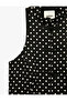 Fancy Button Detailed Sleeveless Polka Dot Mandarin Qipao Collar Vest - 8