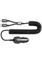 USB-C ™   شاحن سيارة مع سلك، محول شحن فائق الصغر بقوة 33 واط مع منفذ USB-C وLightning ثلاثي الوظائف