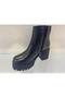 Genuine Leather Zippered Fur Lined Boots Women's Shoes - 3