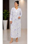 Long Sleeved Wide Cut Cotton Nightgown