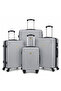4-Piece ABS Hard Shell Luggage Set for Family, 20/24/28/32 Inch, TSA-Approved Lock, 360° Silent Spinner Wheels, 3-Level Adjustable Handle, Unisex for Men Women