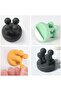 4 silicone adhesive hooks, nail-free, black - 5