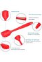 Silicone spatula (1 piece), heat-resistant and non-stick, suitable for baking and cooking, eco-friendly.