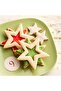 Star-shaped cookie cutter set (5 pieces), stainless steel, silver. - 5