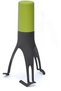 Electric cooker mixer, automatically stirs sauces, soups, and stews; green and gray color.