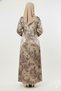 Korean Satin Abaya | Premium Embellished Printed Modest Dress | Rizqé Luxury Fashion - 3