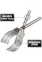 Stainless steel cutting pliers, multi-purpose portable barbecue tool, silver. - 5