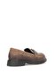 2550402K Women's Genuine Leather Buckle Loafer Shoes - 5