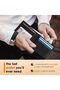 محفظة RUNBOX للرجال، حامل نقود نحيف من الجلد مع خاصية حجب RFID، محفظة رجالية صغيرة ورفيعة قابلة للطي - 4