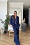 Women's Jacquard Viscose Jacket and Trousers Set - 7