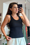 Black Halter Neck Tank Top - 3