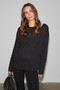 Zarreus Women's Off-Shoulder Stretchy Fabric Comfortable Fit Black Blouse
