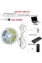 شريط إضاءة LED COB بمنفذ USB 5 فولت مع مفتاح تشغيل، 6.56 قدم/2 متر، أبيض دافئ 3000 كلفن، 320 مصباح LED/متر، عرض 8 مم، غير مقاوم للماء - 4