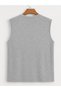 Colorful Feather Printed Women's Regular Fit Crew Neck Sports Sleeveless T-Shirt - 2