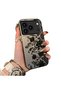 Elegant Black Lace Floral Pattern Case Compatible with iPhone 17 Pro Max, High Quality Matte Phone Case - 2