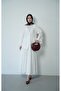 Women's Hijab Jacket with Front Buttons and Double Pocket Detail - 2