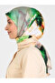 Rose Painted Patterned Scarf - Yellow - 3