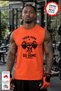 Orange Train Hard Printed Crew Neck Sports Athlete T-Shirt Cotton Single Jersey Fabric Men's