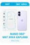 iphone 16 plus mat şeffaf arka kaplama