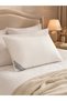 Cream 100% Pure Cotton Pillow 50X70 cm Hypoallergenic with Extra Cover - 4