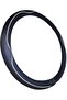 Microfiber Leather Car Medium Steering Wheel Cover (14.5''-15'',Black Dark Blue) - 2