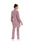 Dusty Rose Hijab Lycra Nurse Uniform Set Doctor Scrubs Uniform - 3