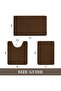 Beige Memory Foam Bathroom Rug Set 3 Piece, Non Slip Extra Soft Absorbent Bath Mats, Machine - 3
