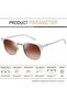 Foldable Rectangular Sunglasses for Men and Women Uv Protection Classic Sun Glasses - 4