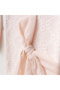 Jasmine Bow Detailed Lace Covered 4-Piece Organic Hospital Discharge Set 100% Cotton Newborn Baby Girl - 3