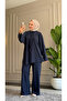 6072 - Stylish Comfortable Ribbed Ripo Soft Fabric Casual Women's Set
