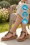 Women's White Color Beaded Detailed Flip-Flop Casual Sandals 9635 Z - 2