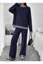 Slit Sweater Pants Top-Bottom Set