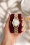 Ronny Women's Wristwatch – Two-Tone Silver and Gold Steel Band, Minimalist Design with Stones, Elegant Casual Watch - 3